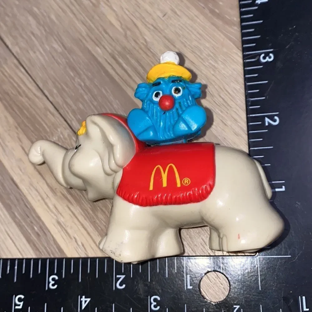 McDonald's Circus GRIMACE ON CALLIOPE Elephant Circus Fries toy